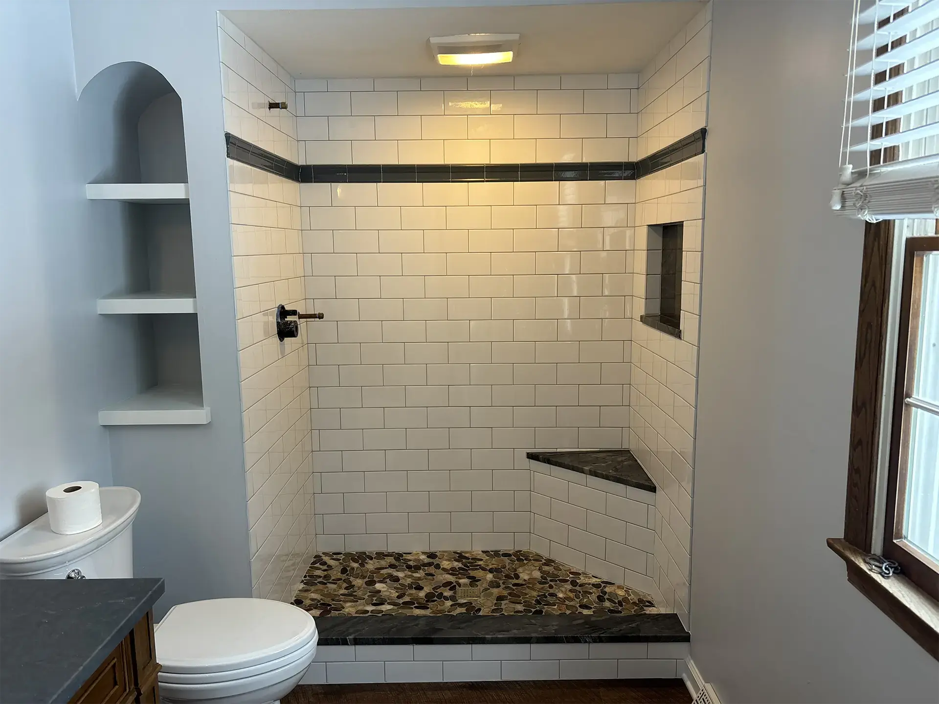 Knightsbridge master bathroom shower